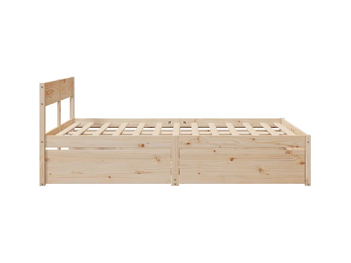 Bedframe zonder matras 160x200 cm massief grenenhout