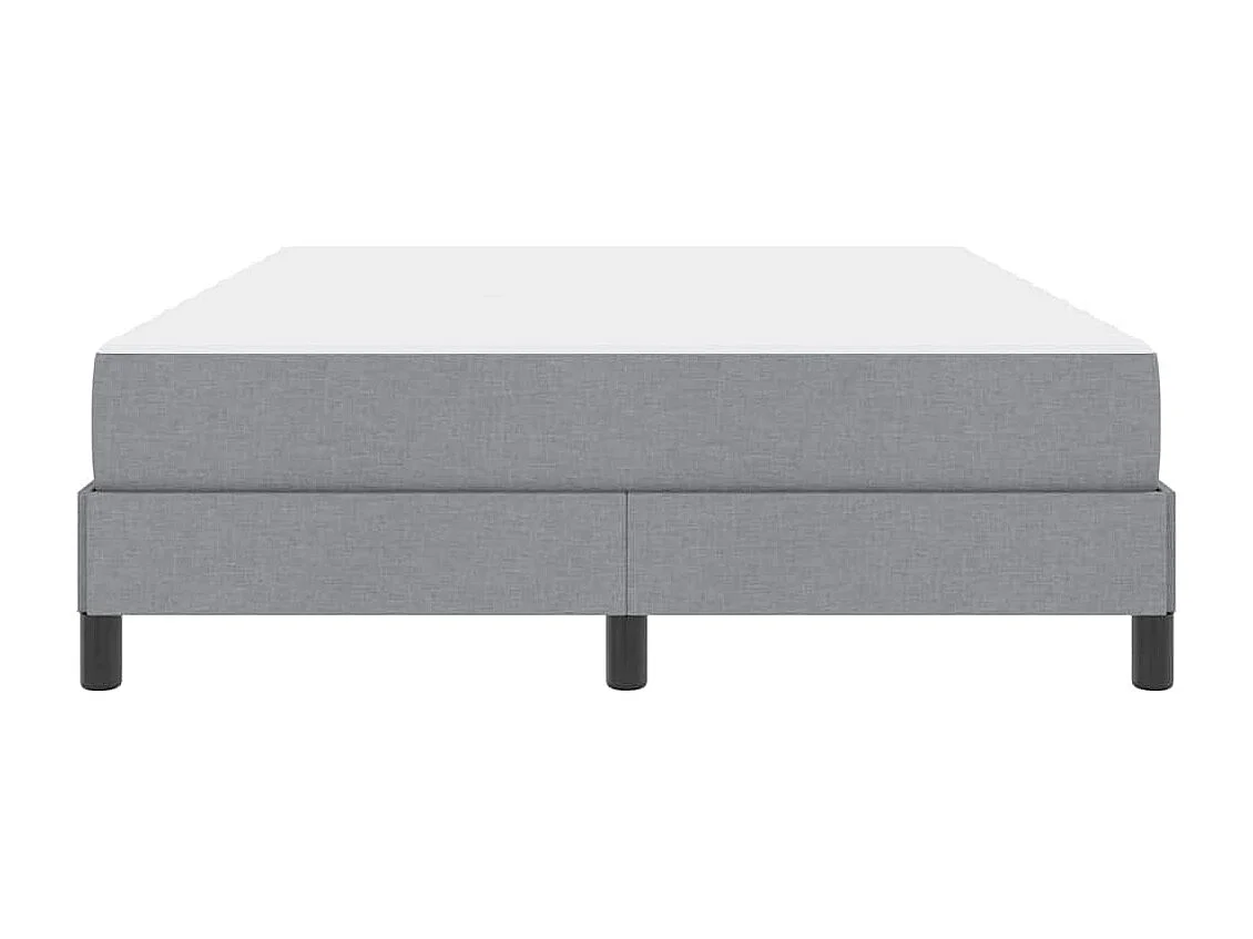 Boxspringbed met matras Lichtgrijs 140 x 190 cm stof