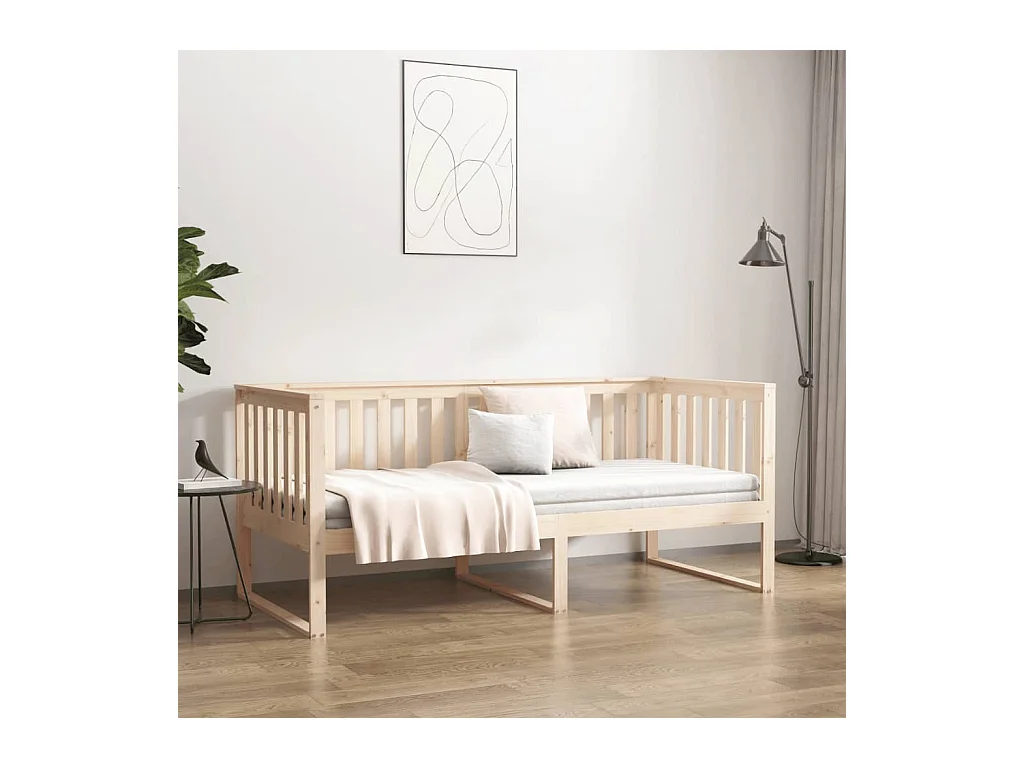 Lit de jour sans matelas 100x200 cm bois de pin massif