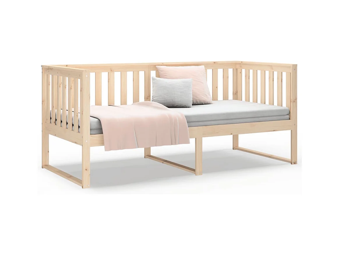 Lit de jour sans matelas 100x200 cm bois de pin massif