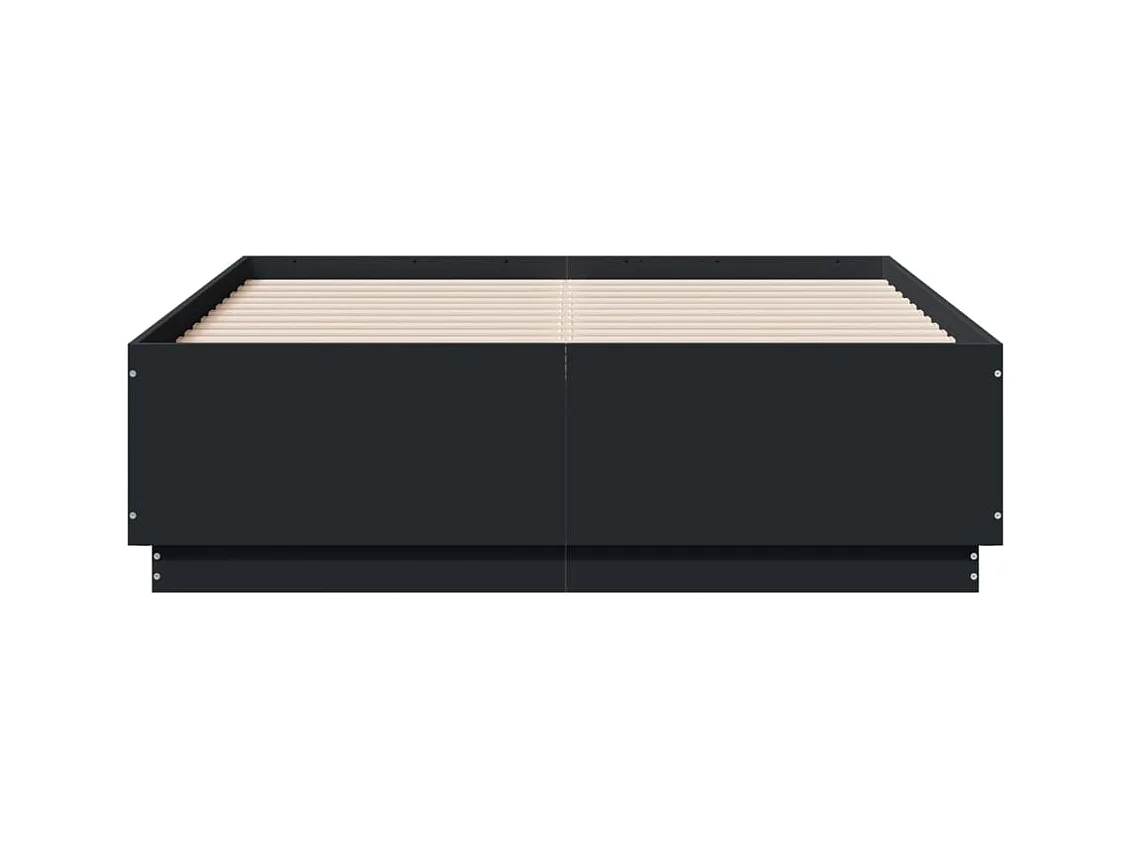 Struttura letto nera senza materasso 120x190 cm