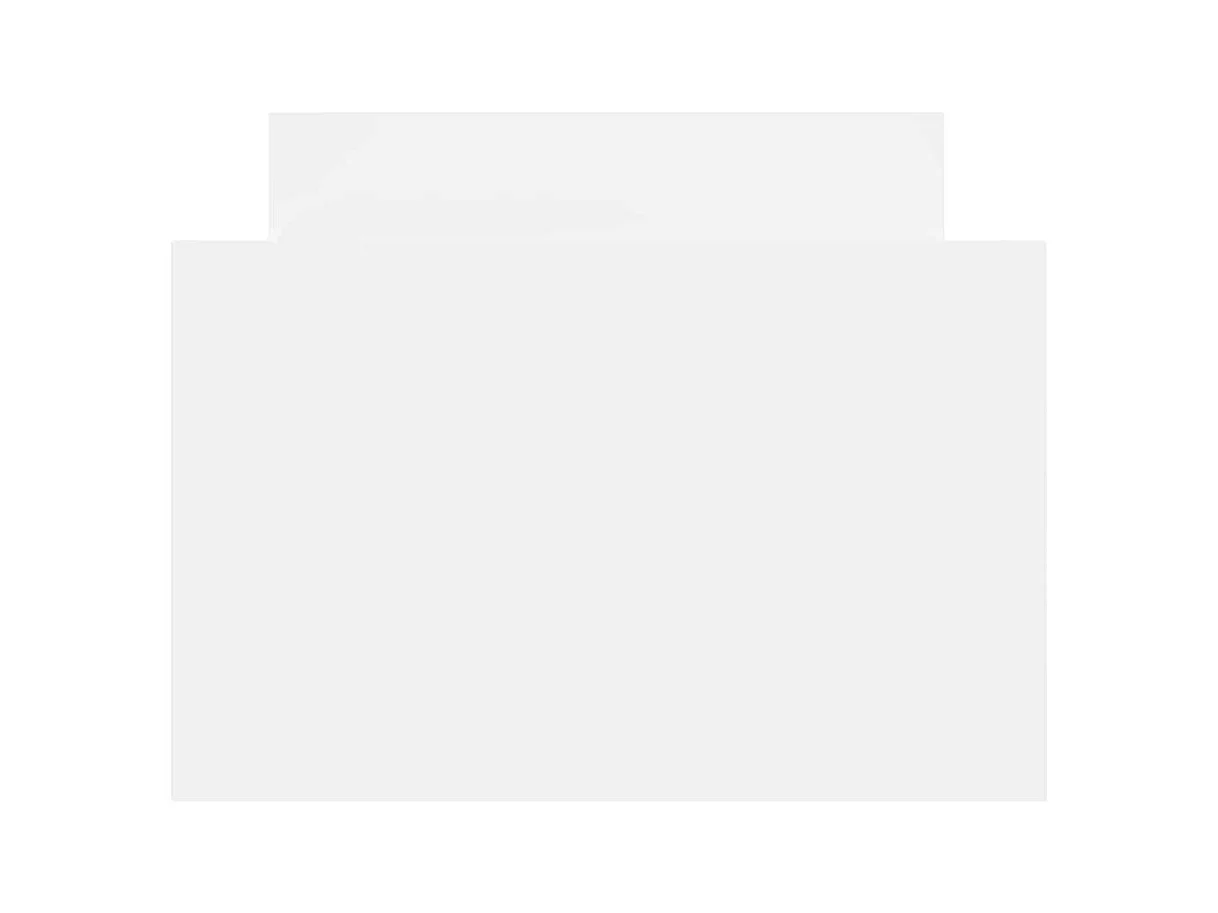 Estructura de cama sin colchón blanca 100x200 cm