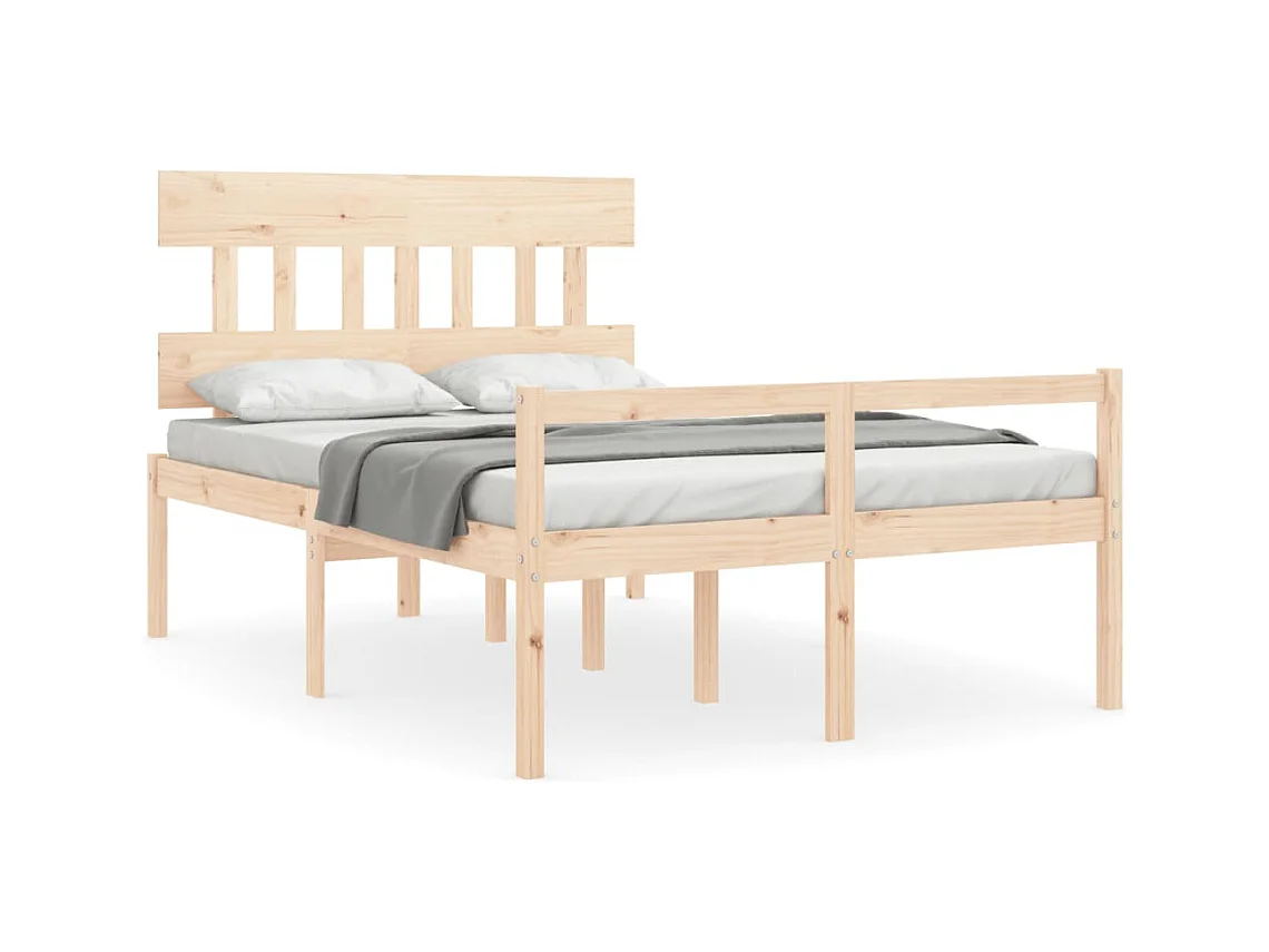 Bed voor ouderen zonder matras 140x190 cm massief hout