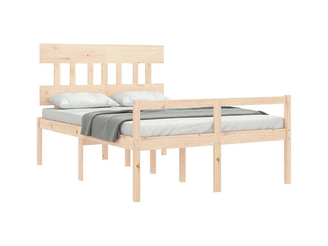 Bed voor ouderen zonder matras 140x190 cm massief hout