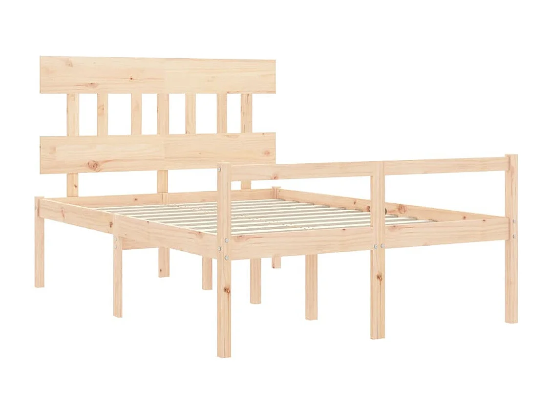 Bed voor ouderen zonder matras 140x190 cm massief hout