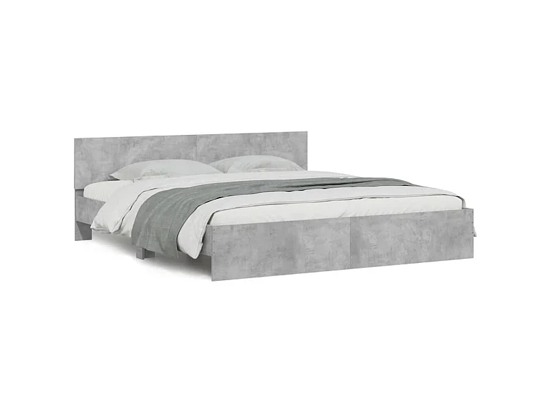 Bedframe zonder matras grijs beton 180x200 cm