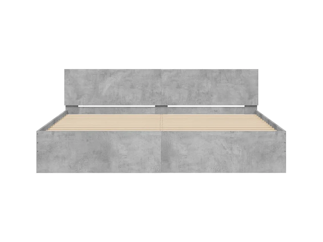 Bedframe zonder matras grijs beton 180x200 cm
