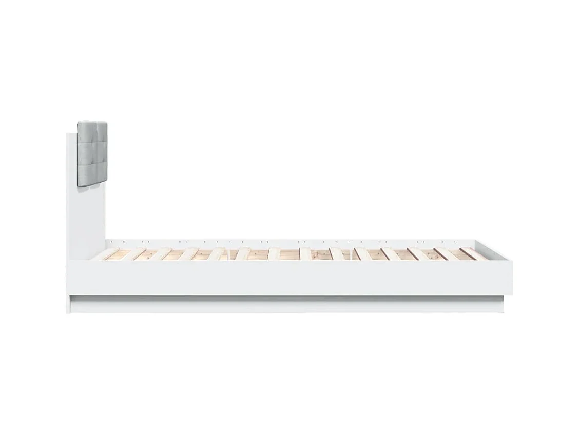 Struttura letto senza materasso bianco 90x190 cm