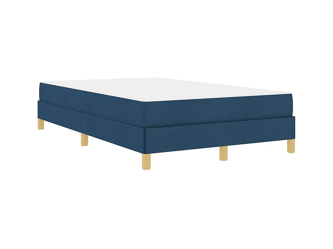 Letto Box Spring blu e marrone 120 x 200 cm