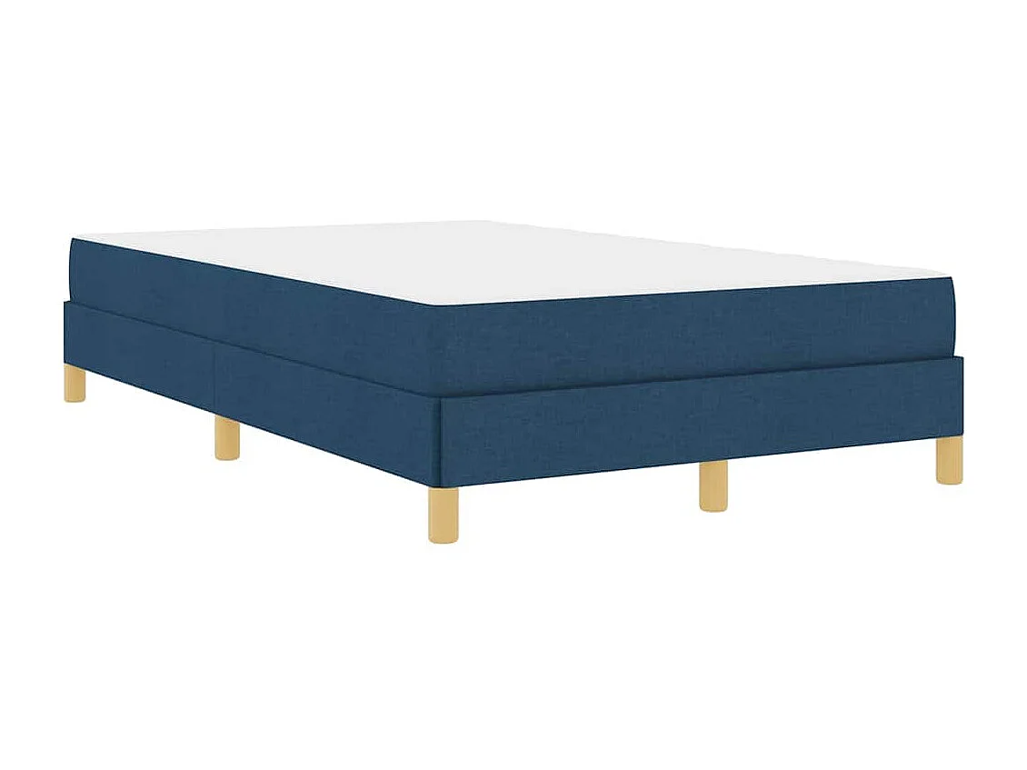 Letto Box Spring blu e marrone 120 x 200 cm
