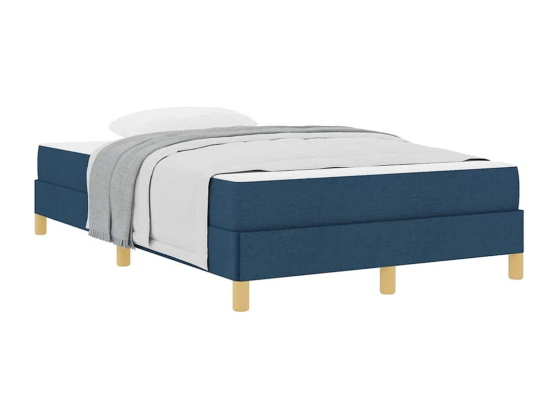 Letto Box Spring blu e marrone 120 x 200 cm