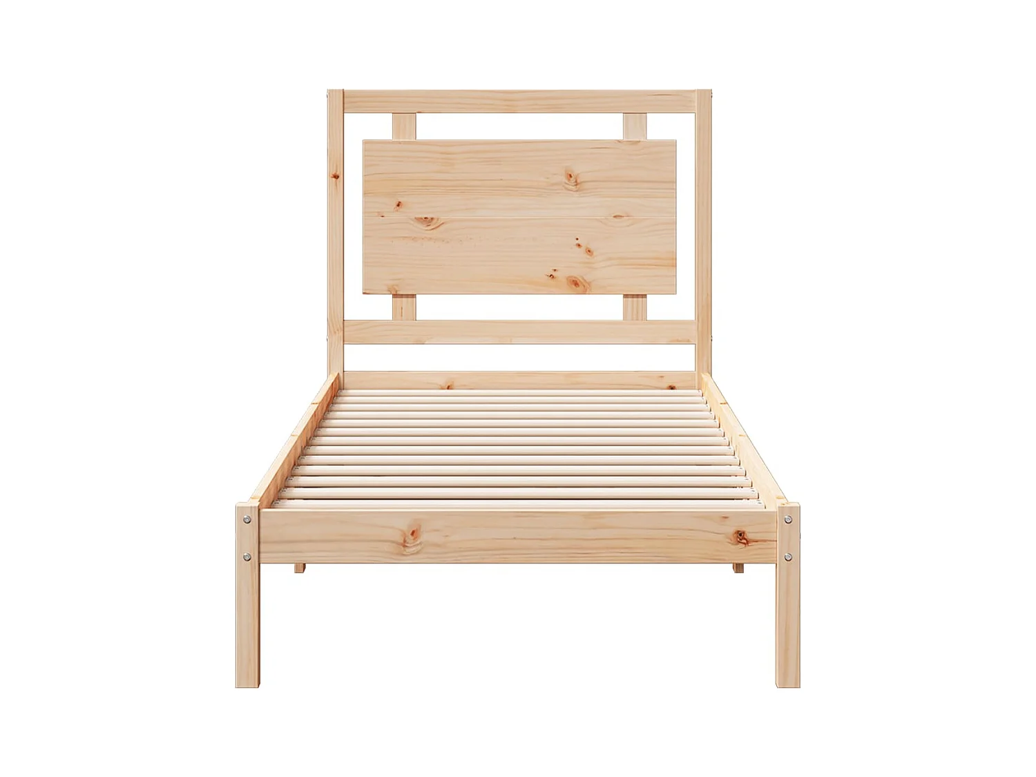 Struttura letto extra lunga senza materasso 100x210 cm in legno massello