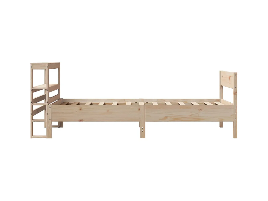 Bedframe zonder matras 75x190 cm massief grenenhout