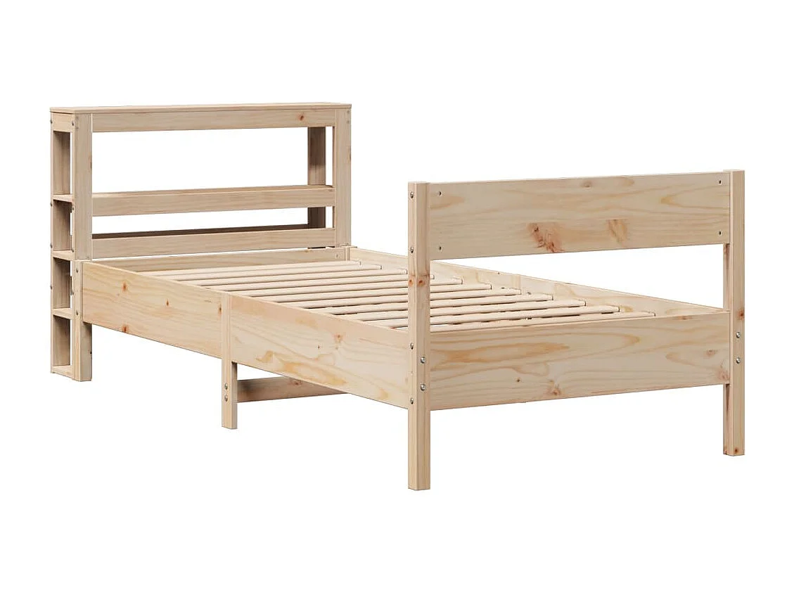 Bettgestell ohne Matratze 75x190 cm Massivholz Kiefer