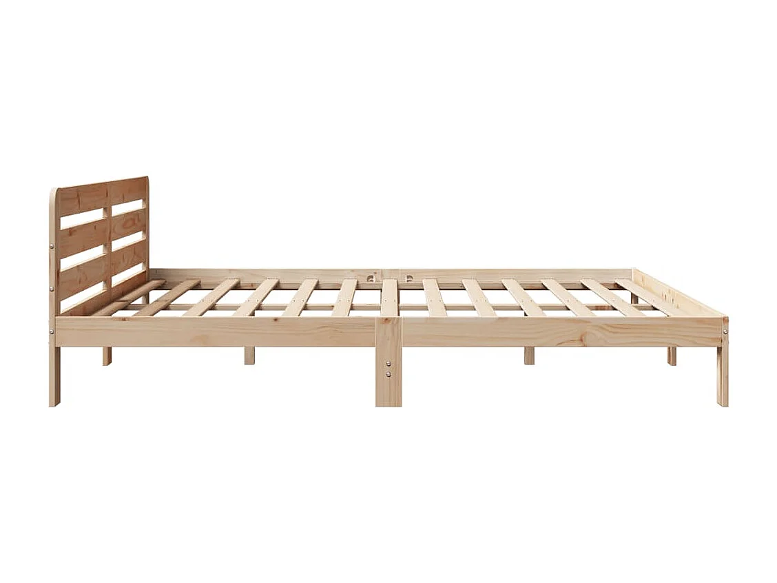 Estructura de cama sin colchón 180x200 cm madera maciza de pino