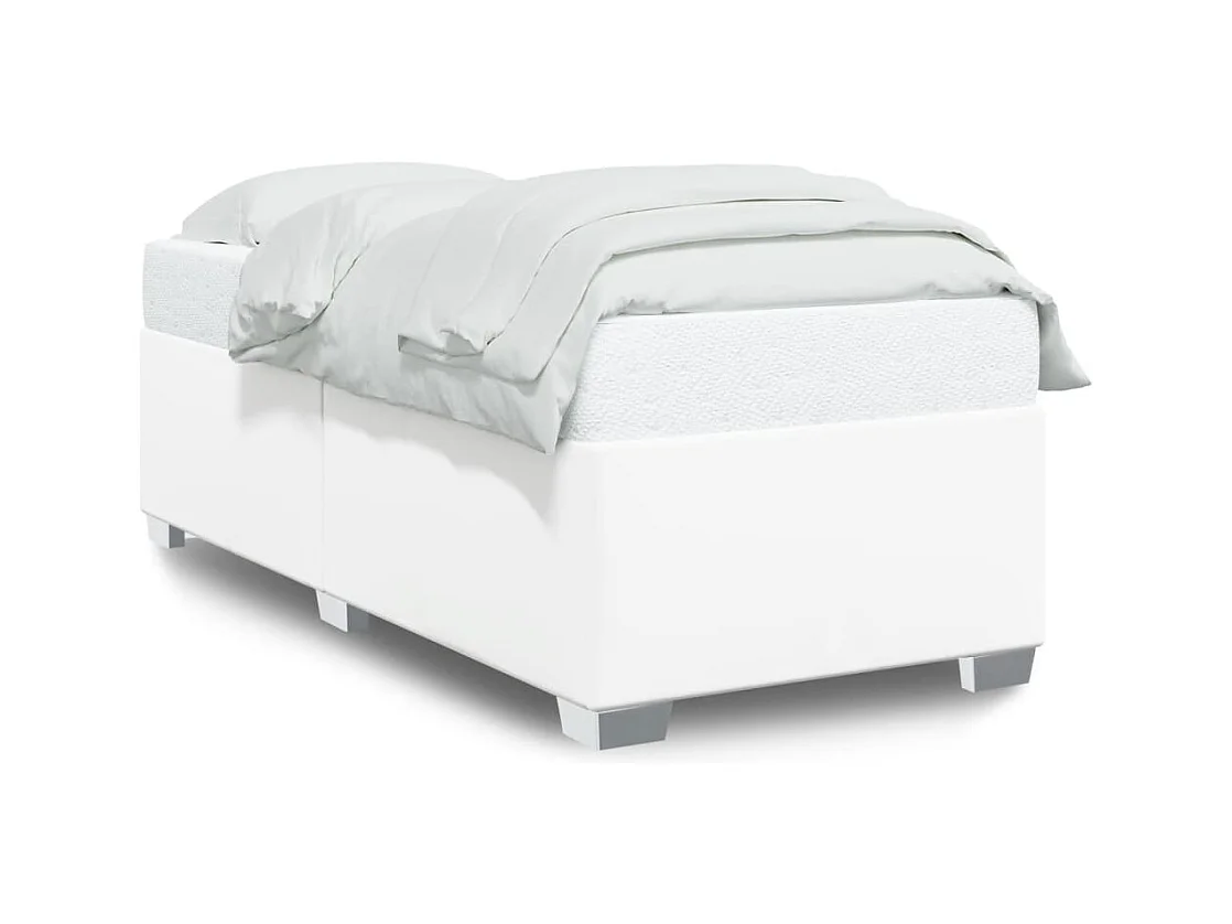Bedframe zonder matras wit 90x190 cm kunstleer