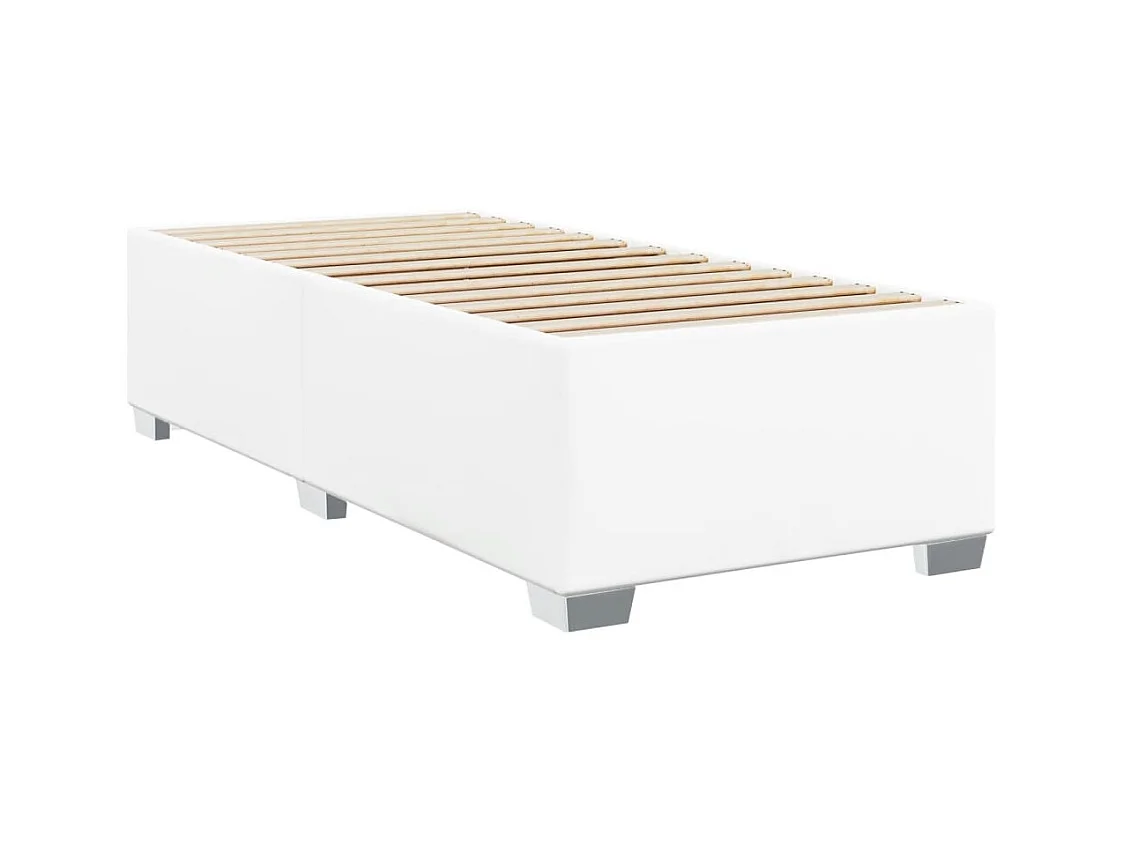 Bedframe zonder matras wit 90x190 cm kunstleer