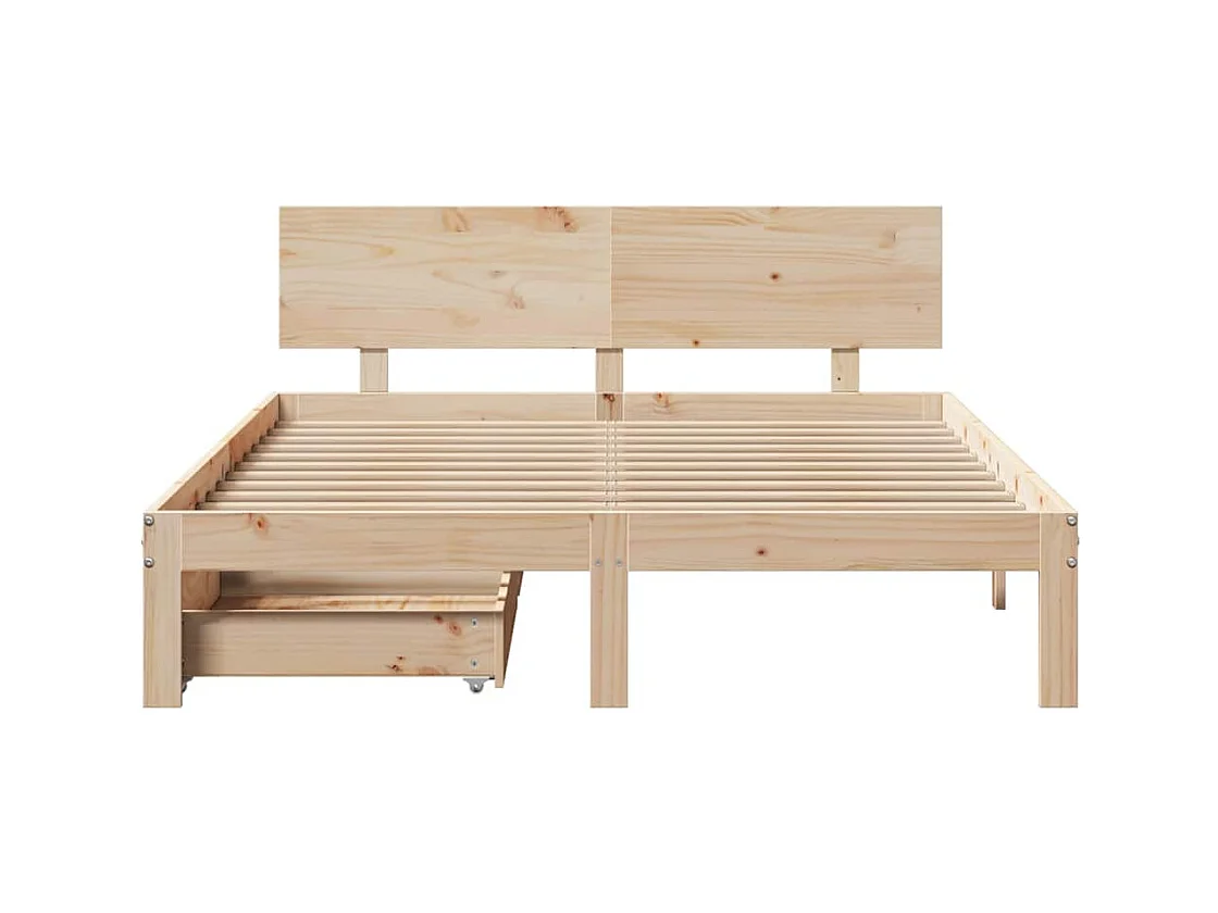 Bedframe met lades zonder matras 140x190 cm
