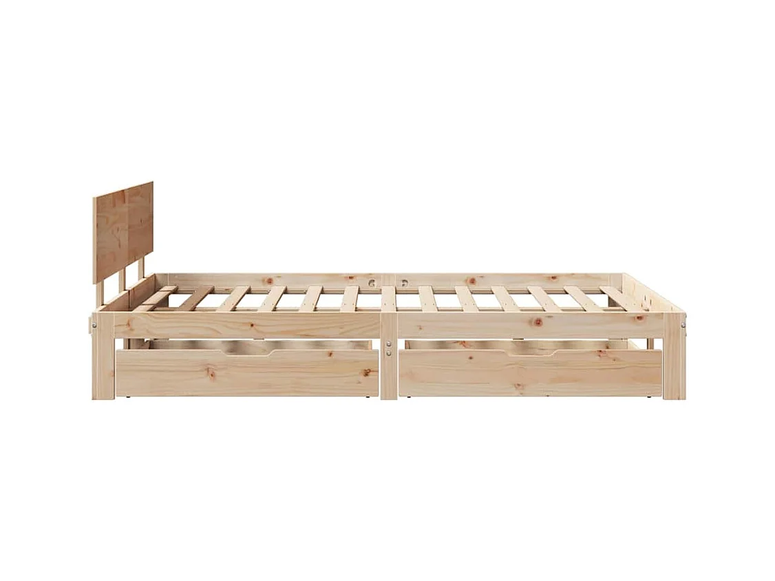 Bedframe met lades zonder matras 140x190 cm