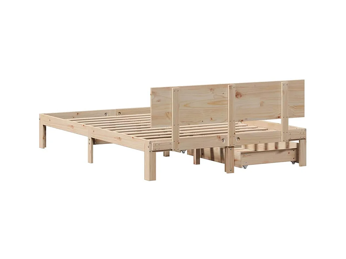 Bedframe met lades zonder matras 140x190 cm