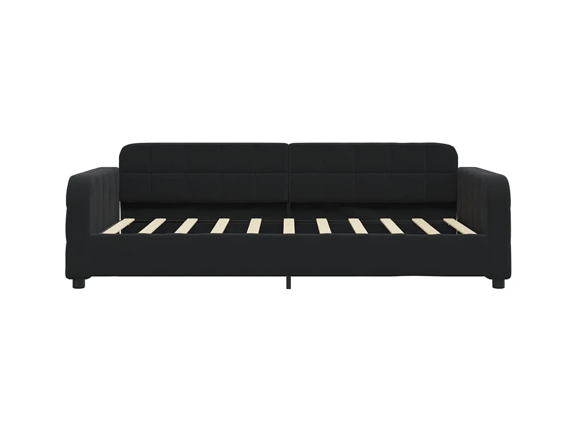 Lit de repos sans matelas noir 90x190 cm velours