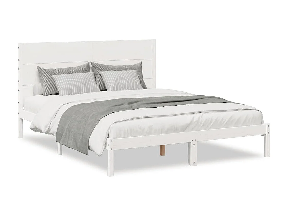 Struttura letto extra lunga senza materasso 140x220 cm in legno massello