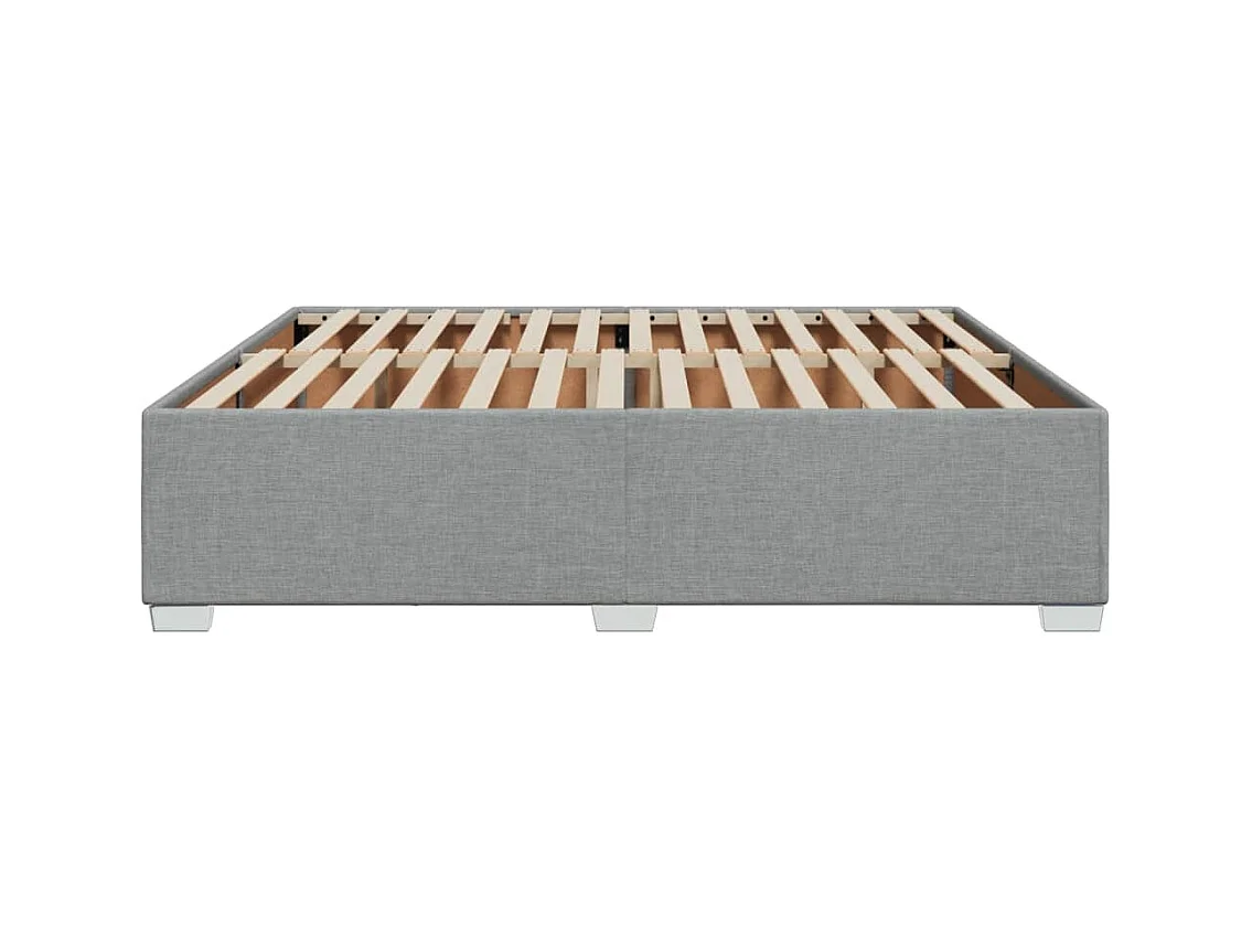 Bedframe zonder matras lichtgrijs 180x200 cm stof
