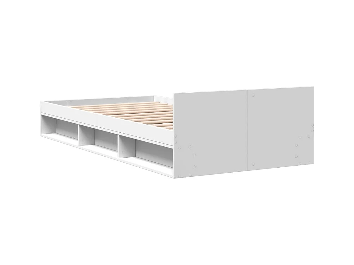 Struttura letto con cassetto senza materasso bianco 90x190 cm