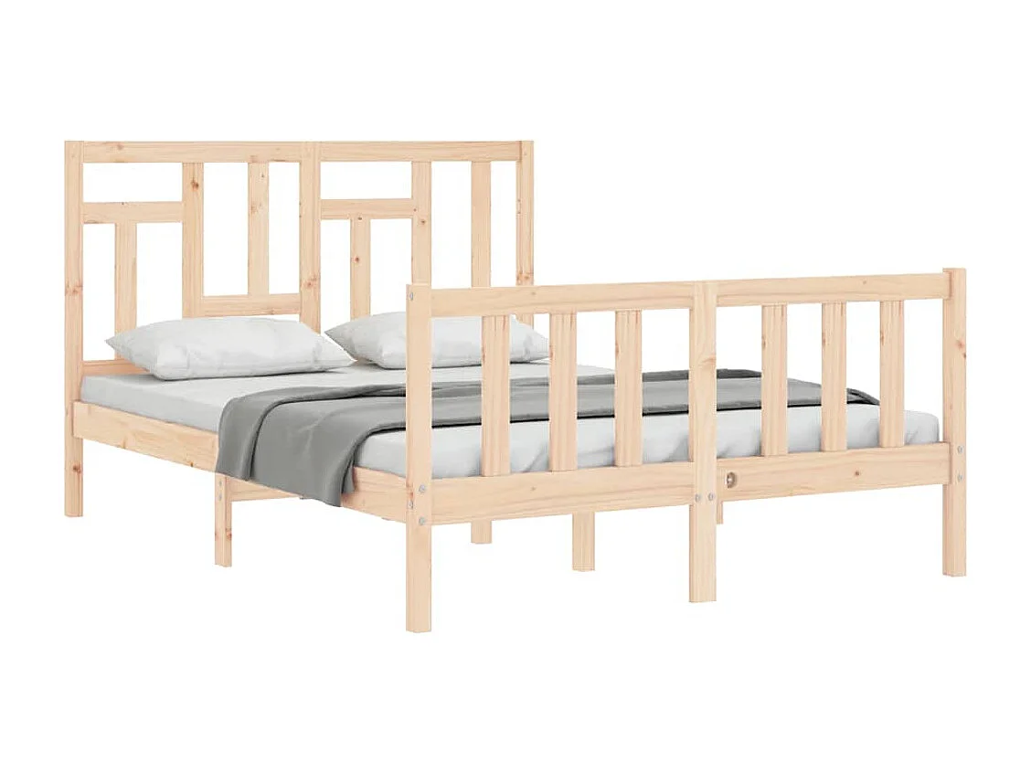 Cadre de lit sans matelas 140x200 cm bois massif de pin
