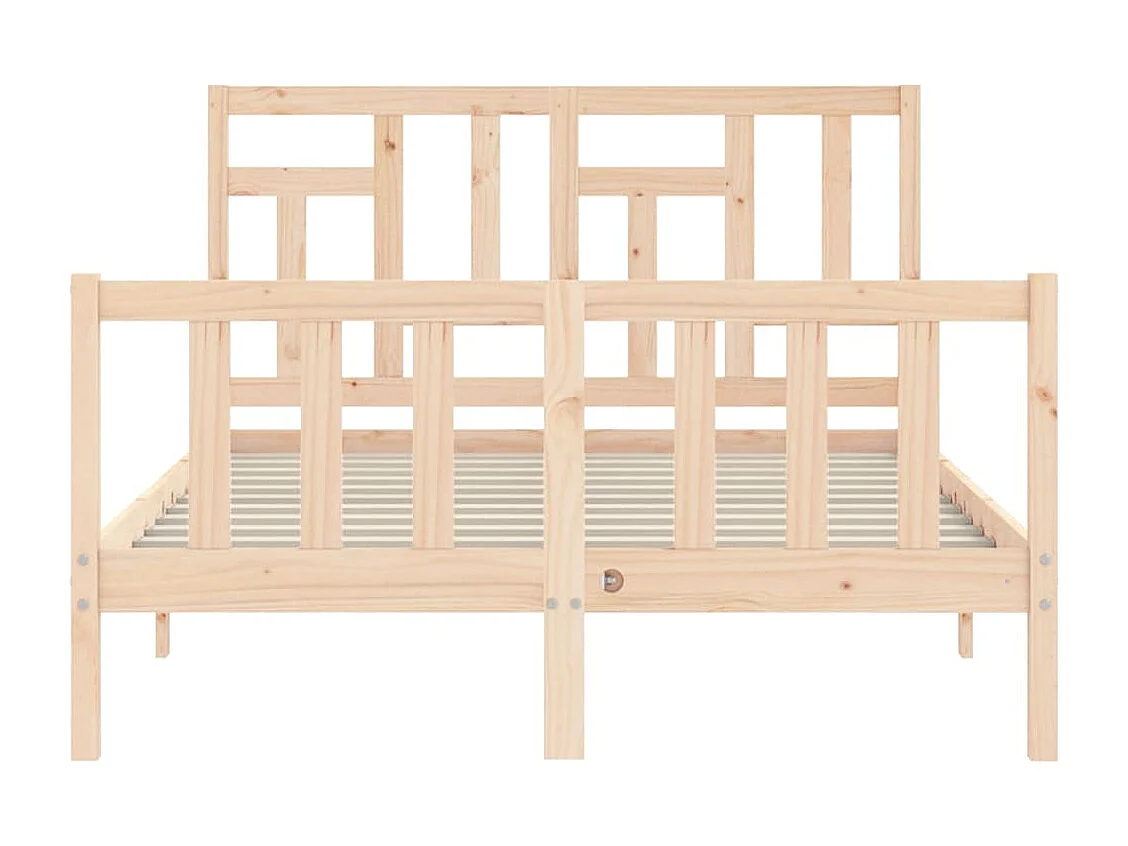 Cadre de lit sans matelas 140x200 cm bois massif de pin