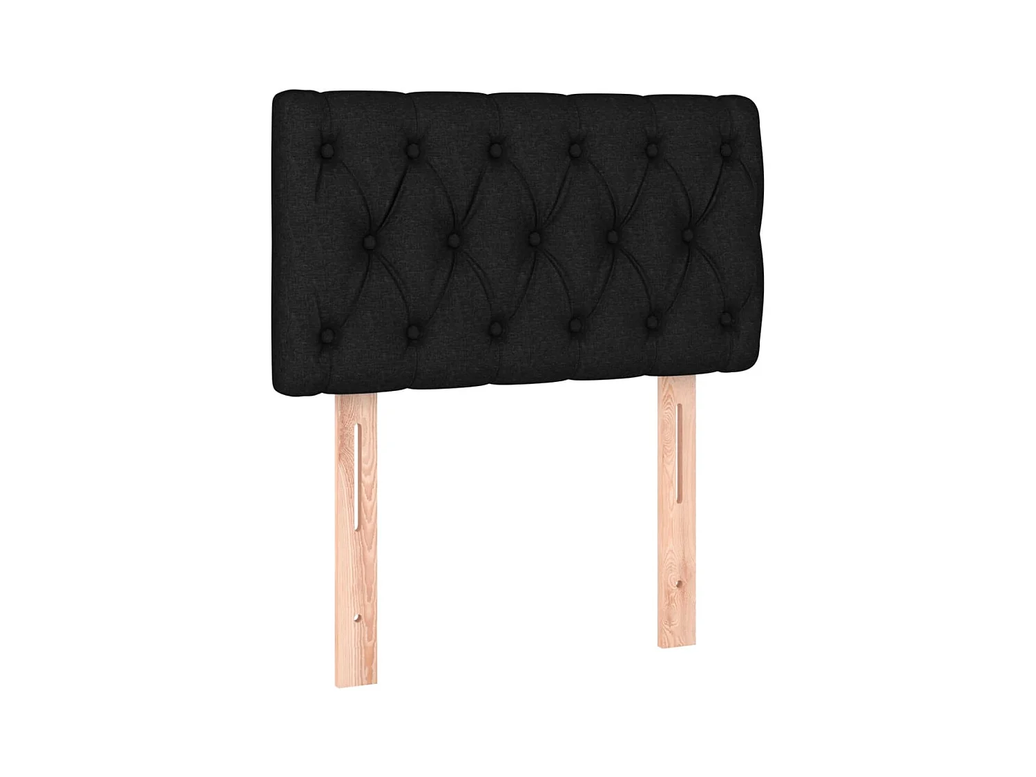 Sommier à lattes de lit avec matelas et LED Noir 80x200cm Tissu