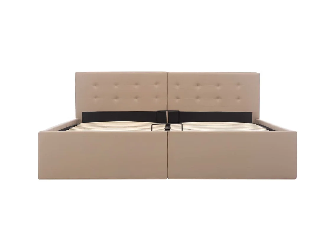 Bettgestell mit hydraulischem Stauraum Kunstleder 160x200 cm