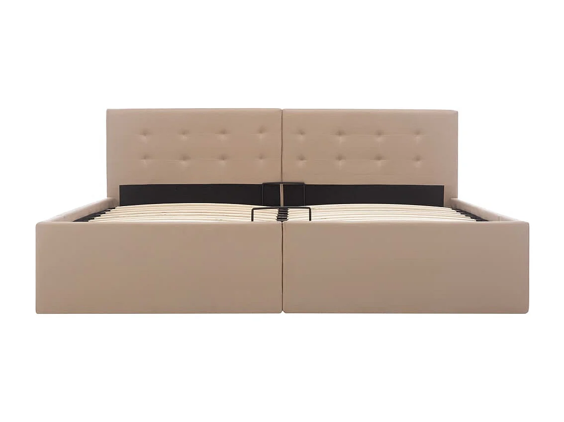 Cadre de lit avec rangement hydraulique Similicuir 160x200 cm