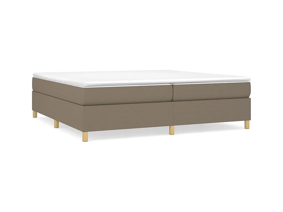 Estructura de cama sin colchón tela taupe 200x200 cm