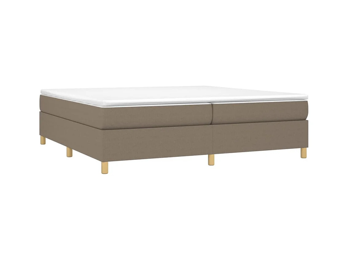 Estructura de cama sin colchón tela taupe 200x200 cm