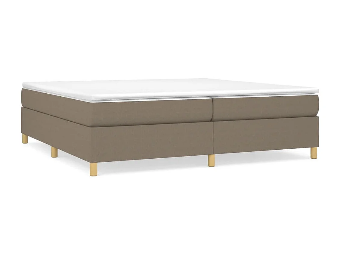 Bedframe zonder matras taupe 200x200 cm stof