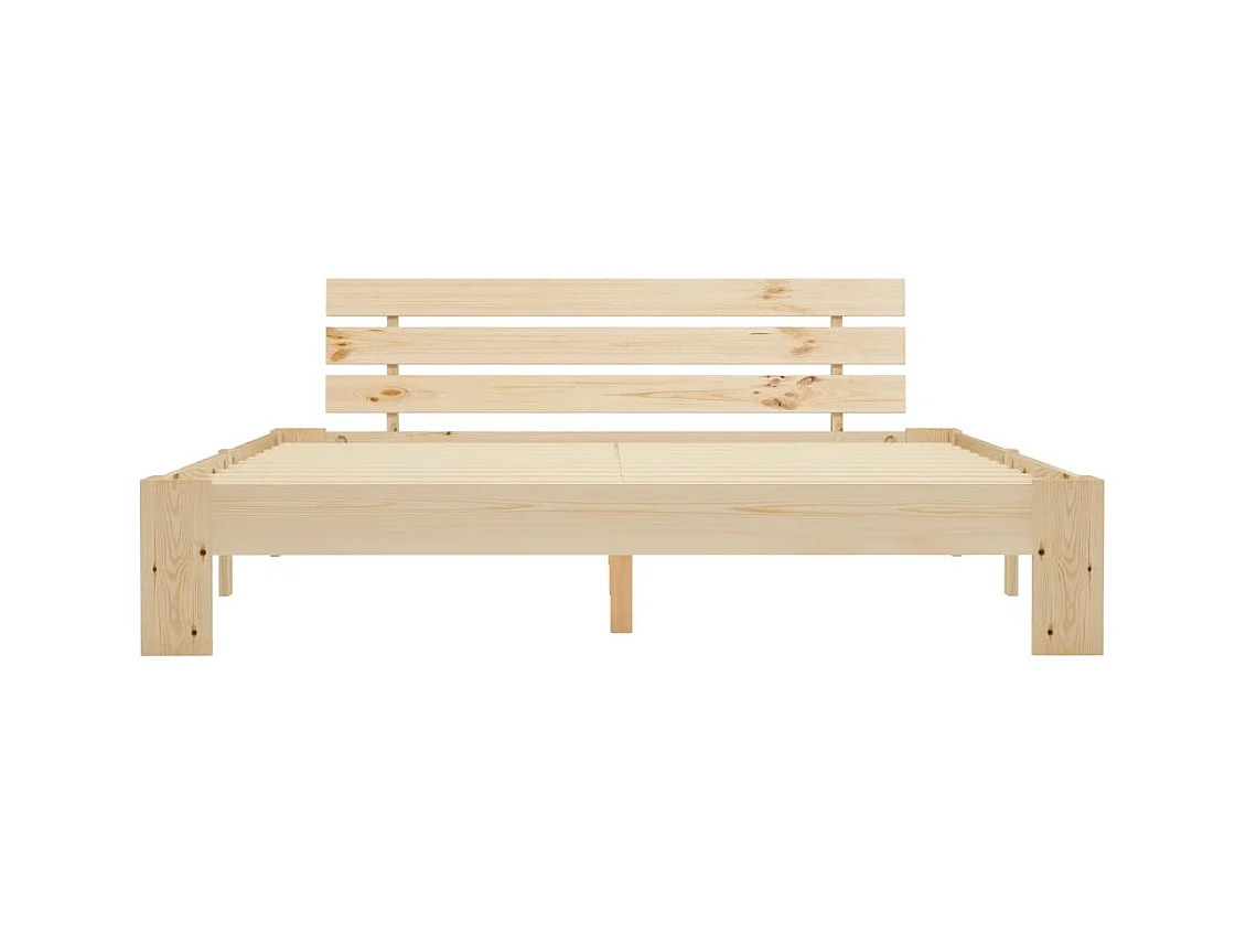Estructura de cama sin colchón 180x200 cm madera maciza de pino