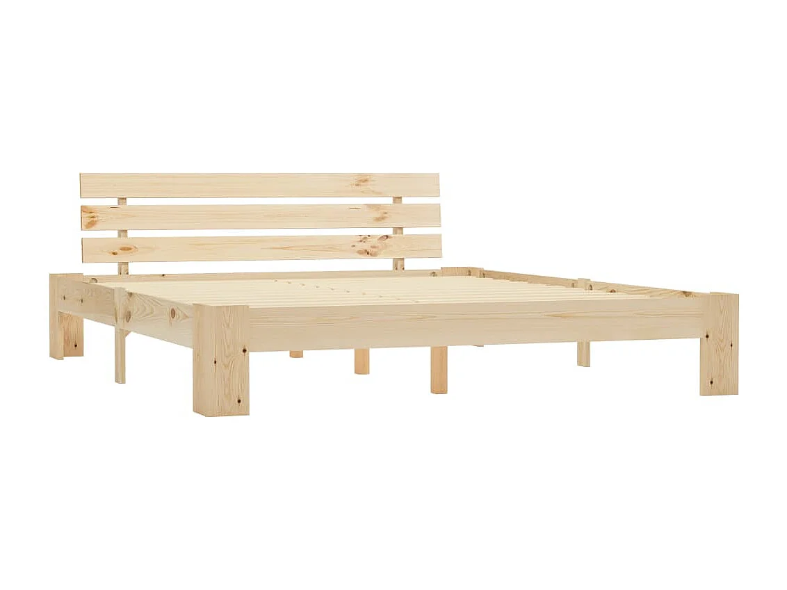 Cadre de lit sans matelas 180x200 cm bois massif de pin