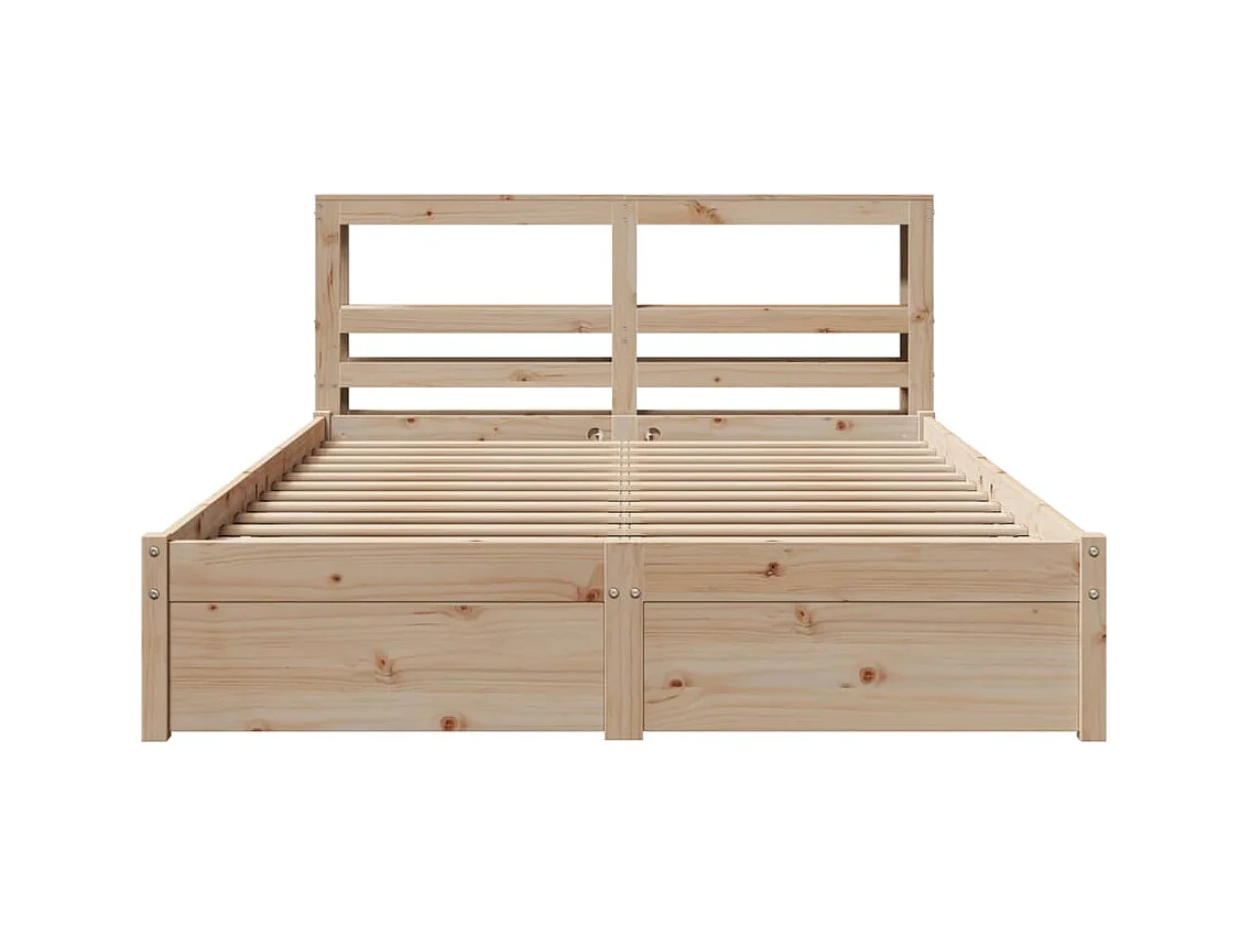 Bedframe met hoofdbord zonder matras 160x200 cm