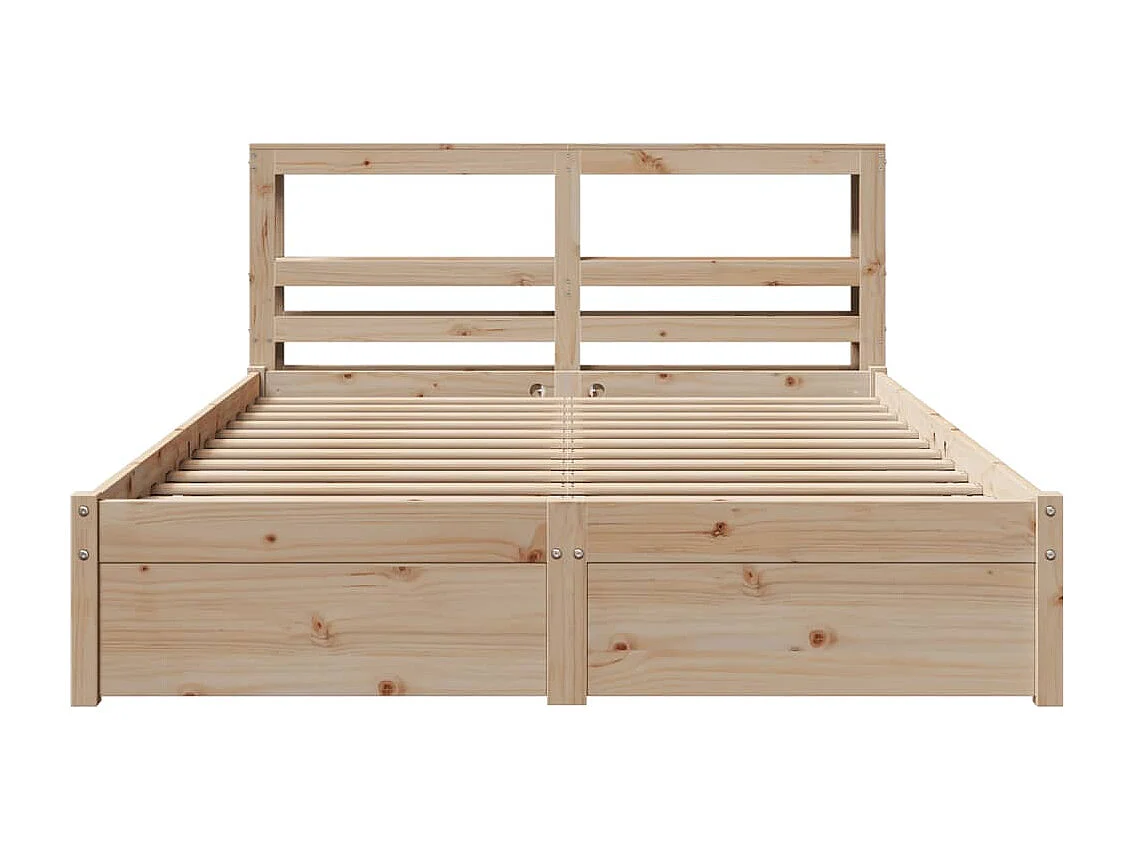 Estructura de cama con cabecero sin colchón 160x200 cm