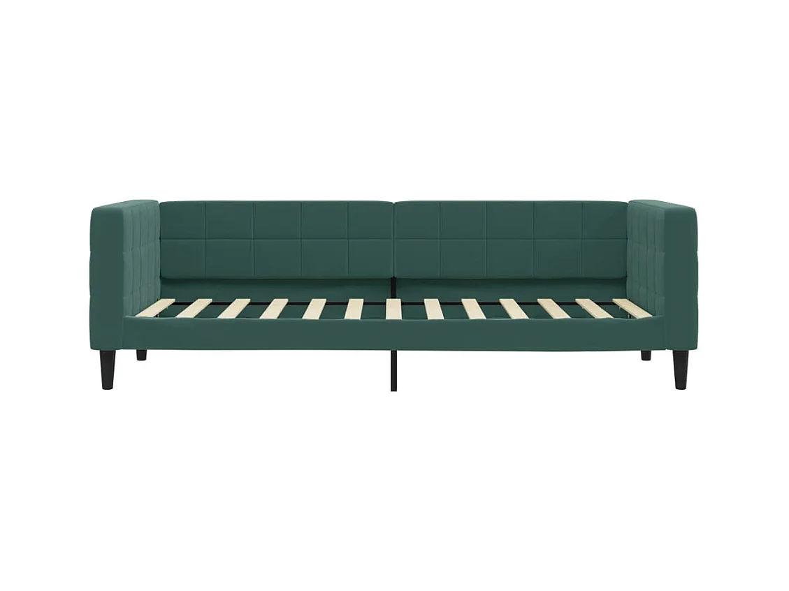 Daybed zonder matras donkergroen 80x200 cm fluweel