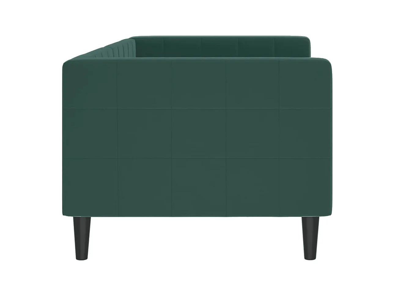 Daybed zonder matras donkergroen 80x200 cm fluweel