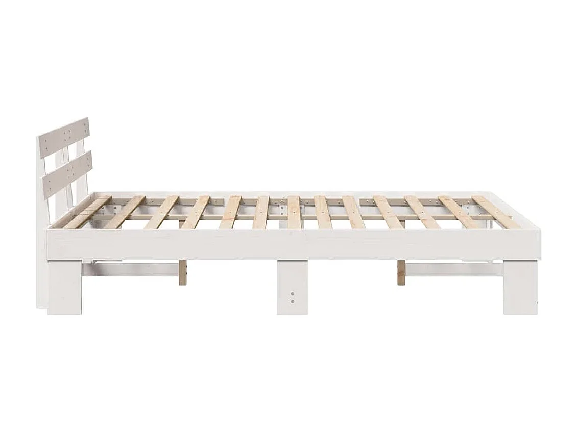 Struttura letto con testiera Bianco 160 x 200 cm