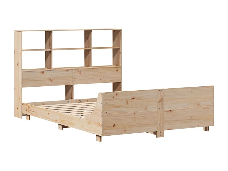 Struttura letto senza materasso 120x200 cm in legno massello di pino