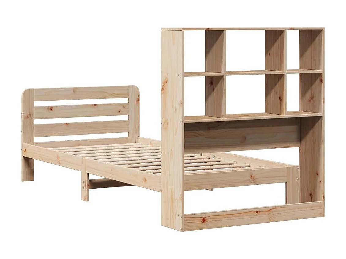 Cadre de lit sans matelas 90x190 cm bois de pin massif