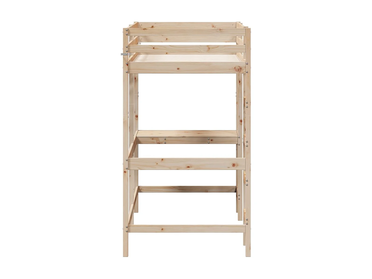 Lit superposé sans matelas 100x200 cm bois massif de pin