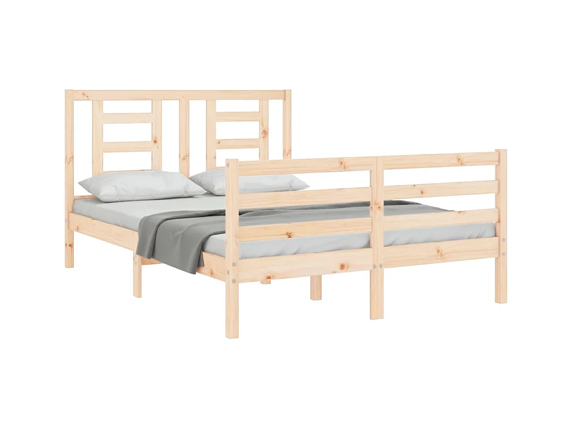 Bedframe zonder matras 140x200 cm massief hout