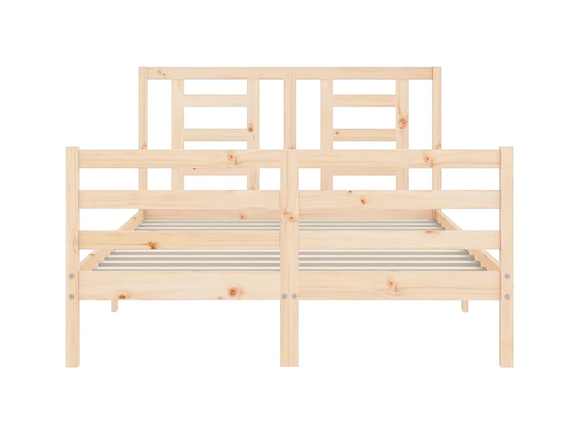 Bedframe zonder matras 140x200 cm massief hout