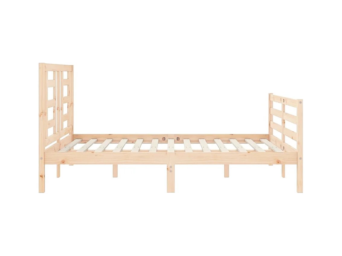 Bedframe zonder matras 140x200 cm massief hout