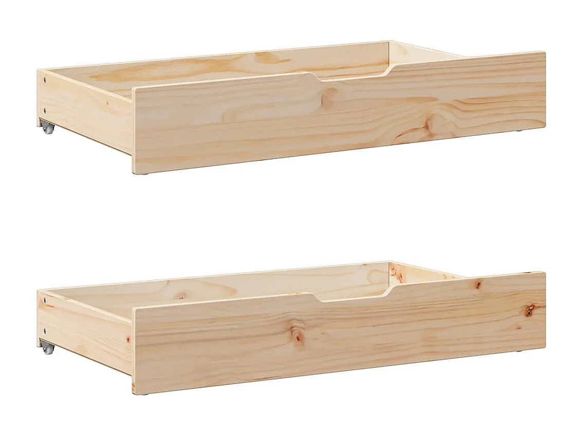 Cadre de lit avec tiroirs sans matelas 120x190 cm